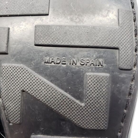 Stuart Weitzman Shoes Womens Size 8 Black Leopard Tassel Loafers Made in Spain - Picture 8 of 12